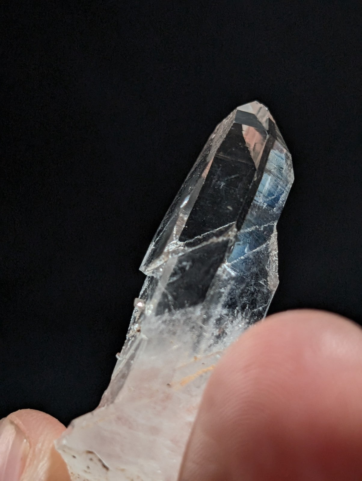 VERY RARE Slipped Growth Quartz Crystal Point,  Montgomery County, Arkansas, USA