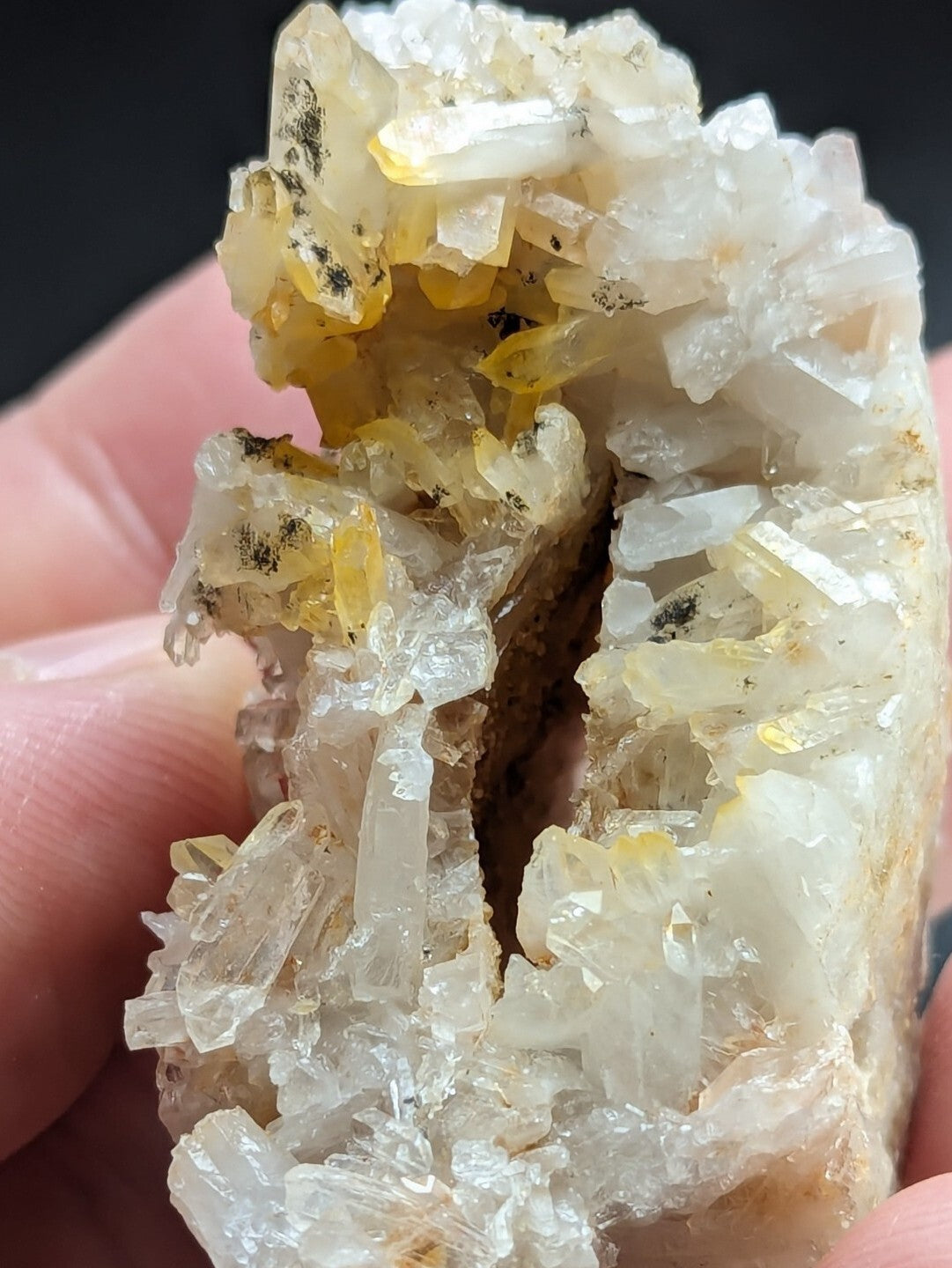 Unique Quartz Crystal Floater - Garland County, Arkansas, w/ natural iridescence