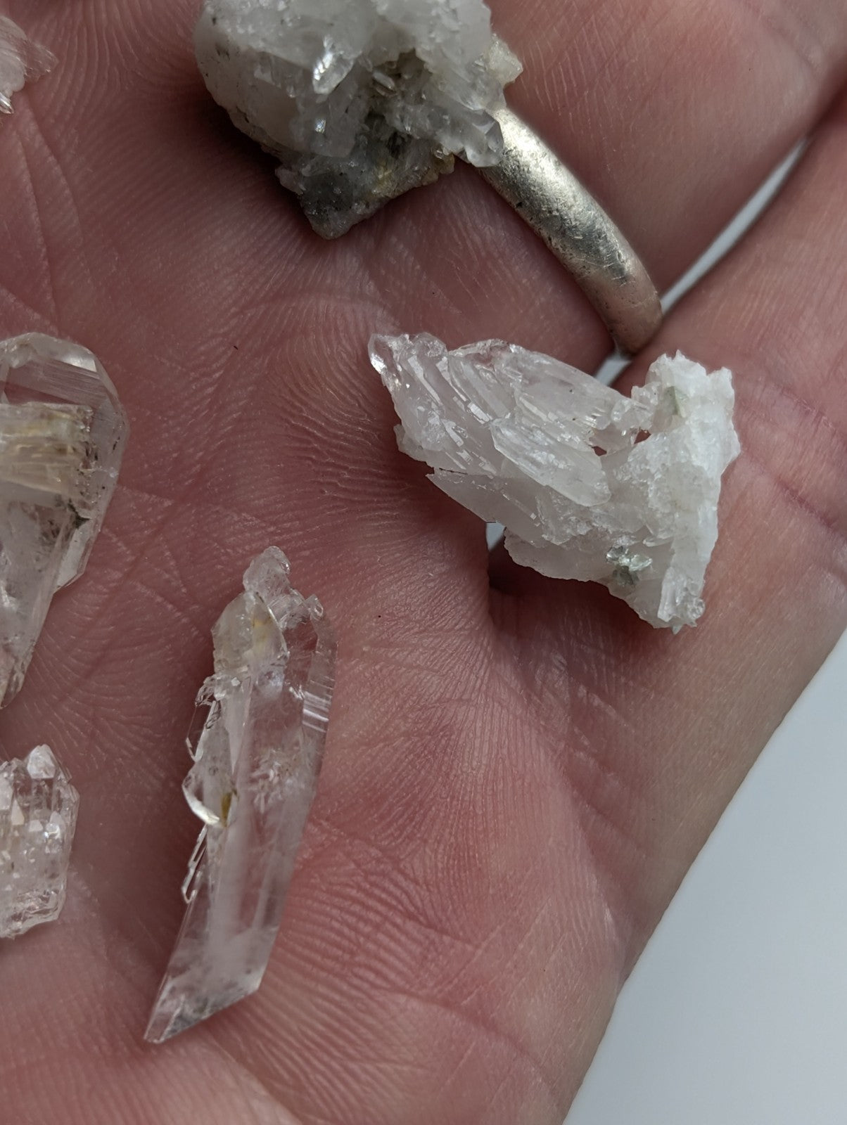 Small Solution Quartz + Cookeite, OOAK Set of x10, Saline County, Arkansas