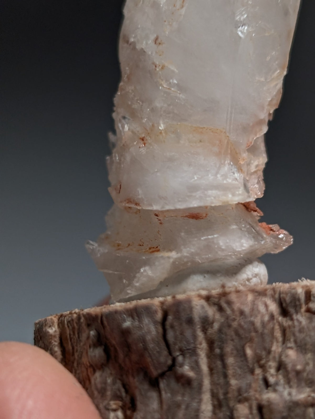 Growth Interference Quartz Crystal - Montgomery County, Arkansas, ooak, Unique