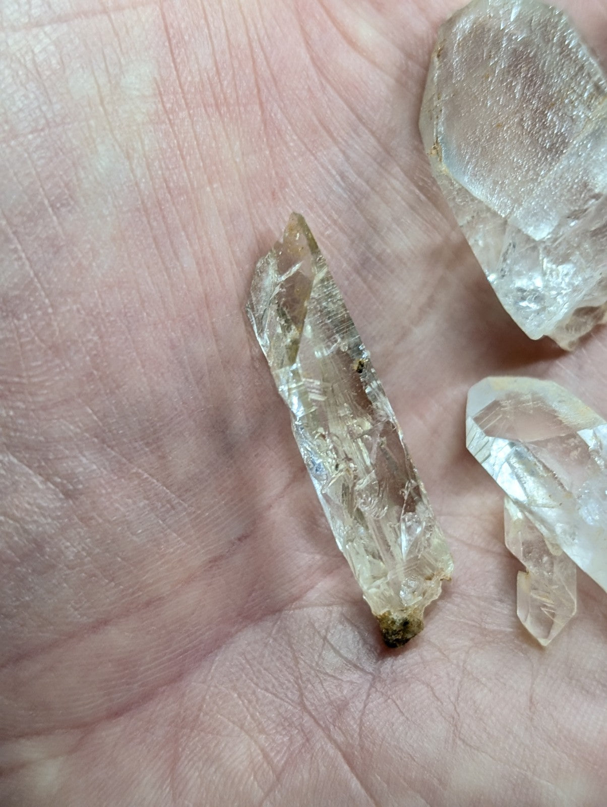 Set of x6 Arkansas Quartz Crystals -unique variety set, Garland County, Arkansas