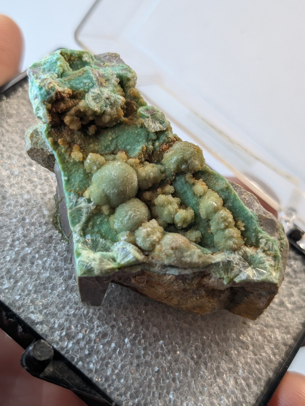 A+ Wavellite on Variscite - 1960s Old Stock - Garland County, Arkansas - RARE!!