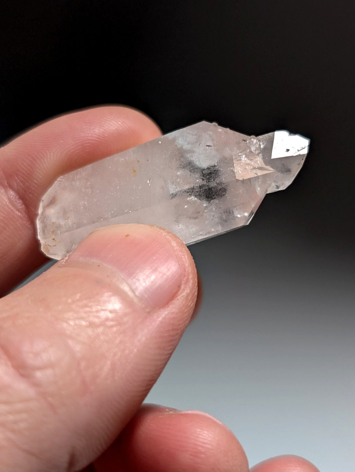 VERY Unique Quartz Crystal Point, Garland County, Arkansas, Double Terminated