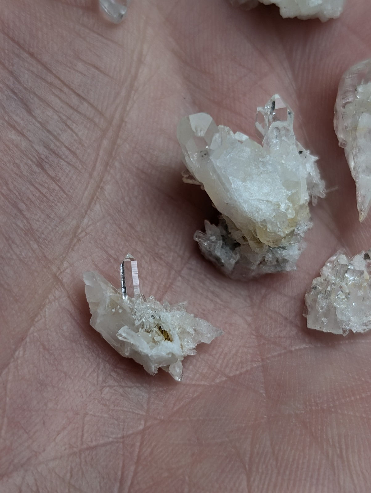 Small Solution Quartz + Cookeite, OOAK Set of x10, Saline County, Arkansas