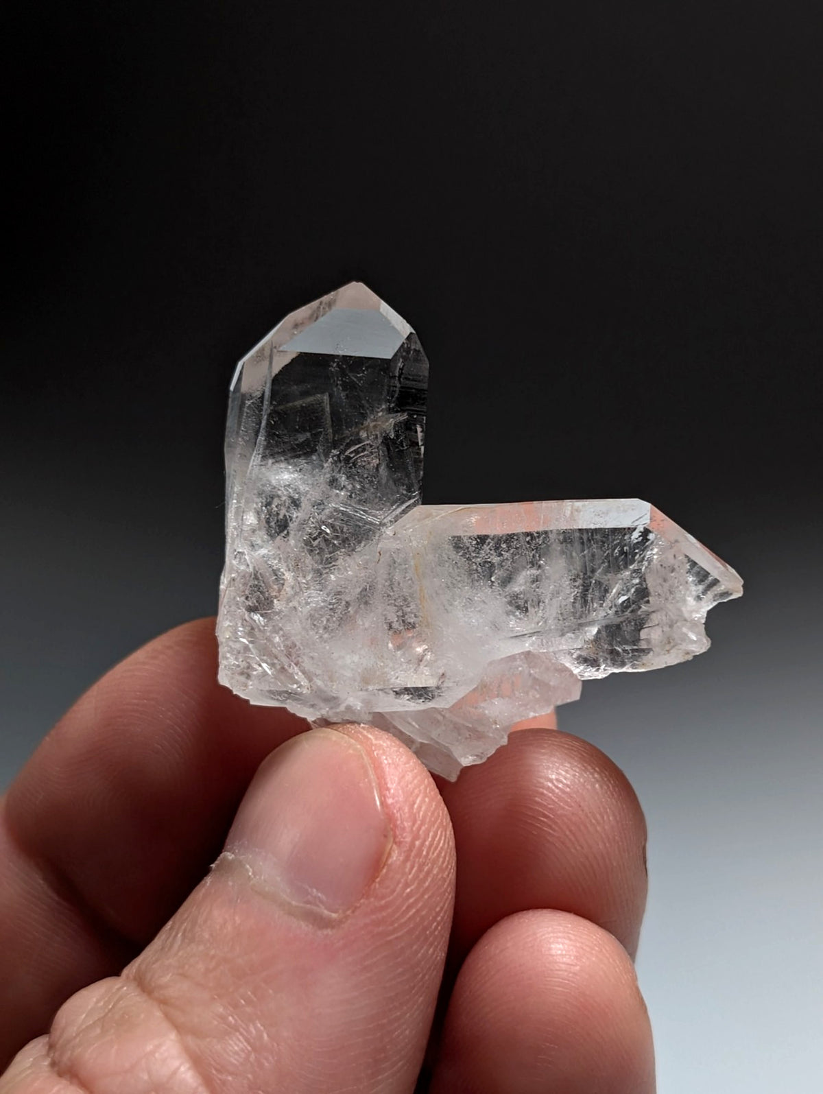 Japan Law Quartz Crystal, Collier Creek, Montgomery County, Arkansas, VERY RARE