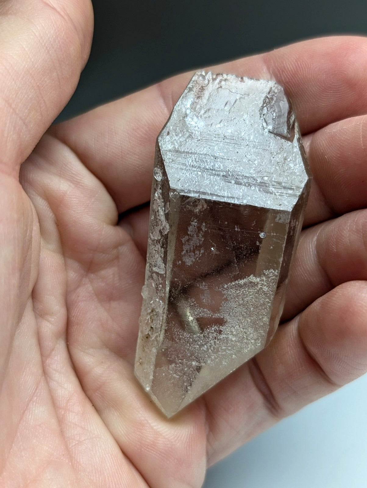 Natural Smoky Quartz Crystal w/ Very unique inclusions, Garland County, Arkansas