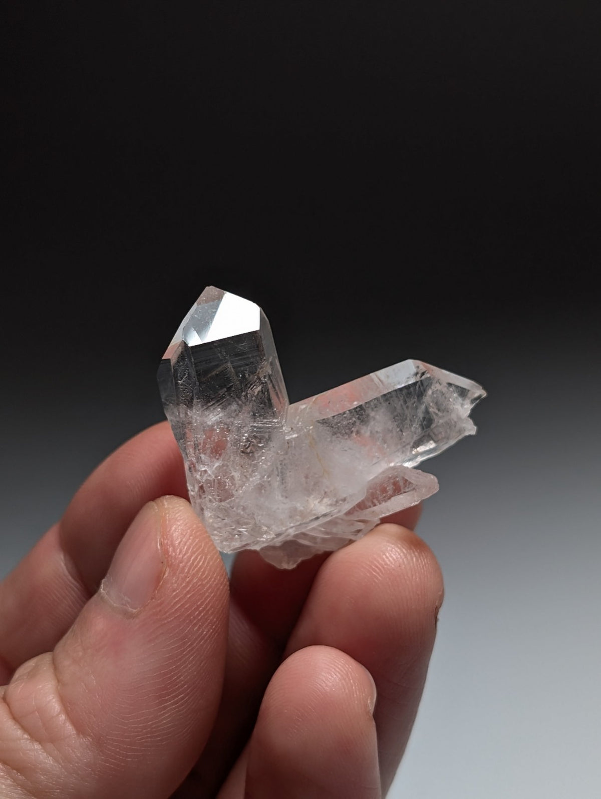 Japan Law Quartz Crystal, Collier Creek, Montgomery County, Arkansas, VERY RARE