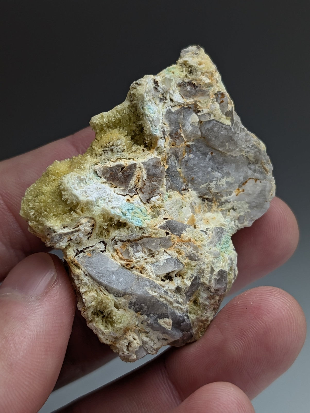 Wavellite with Variscite - Rare Old Stock - Polk County, Arkansas, Super Unique