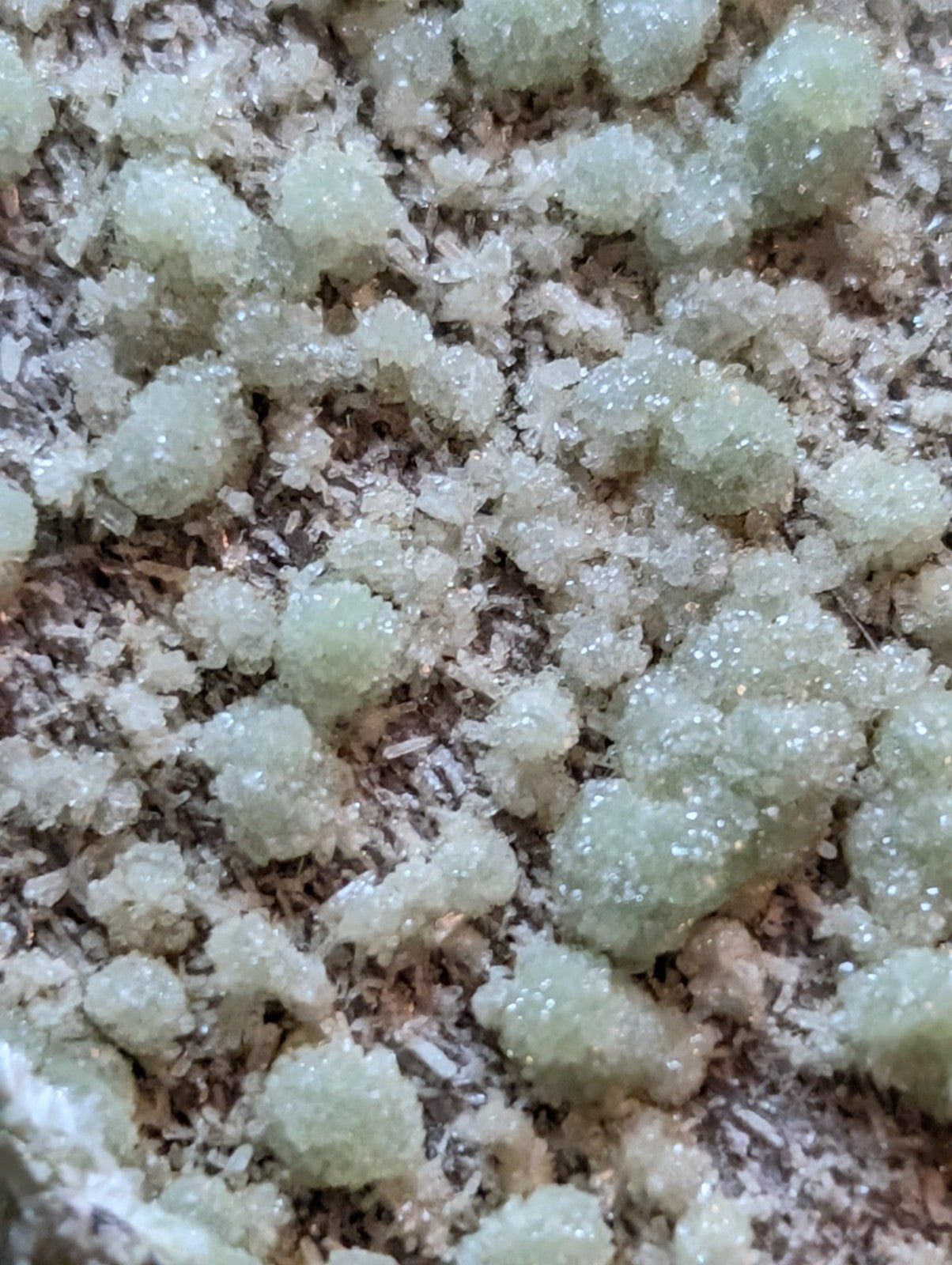 Green Wavellite on chert- Fantastic Old Stock - Mauldin Mountain, Arkansas, ooak