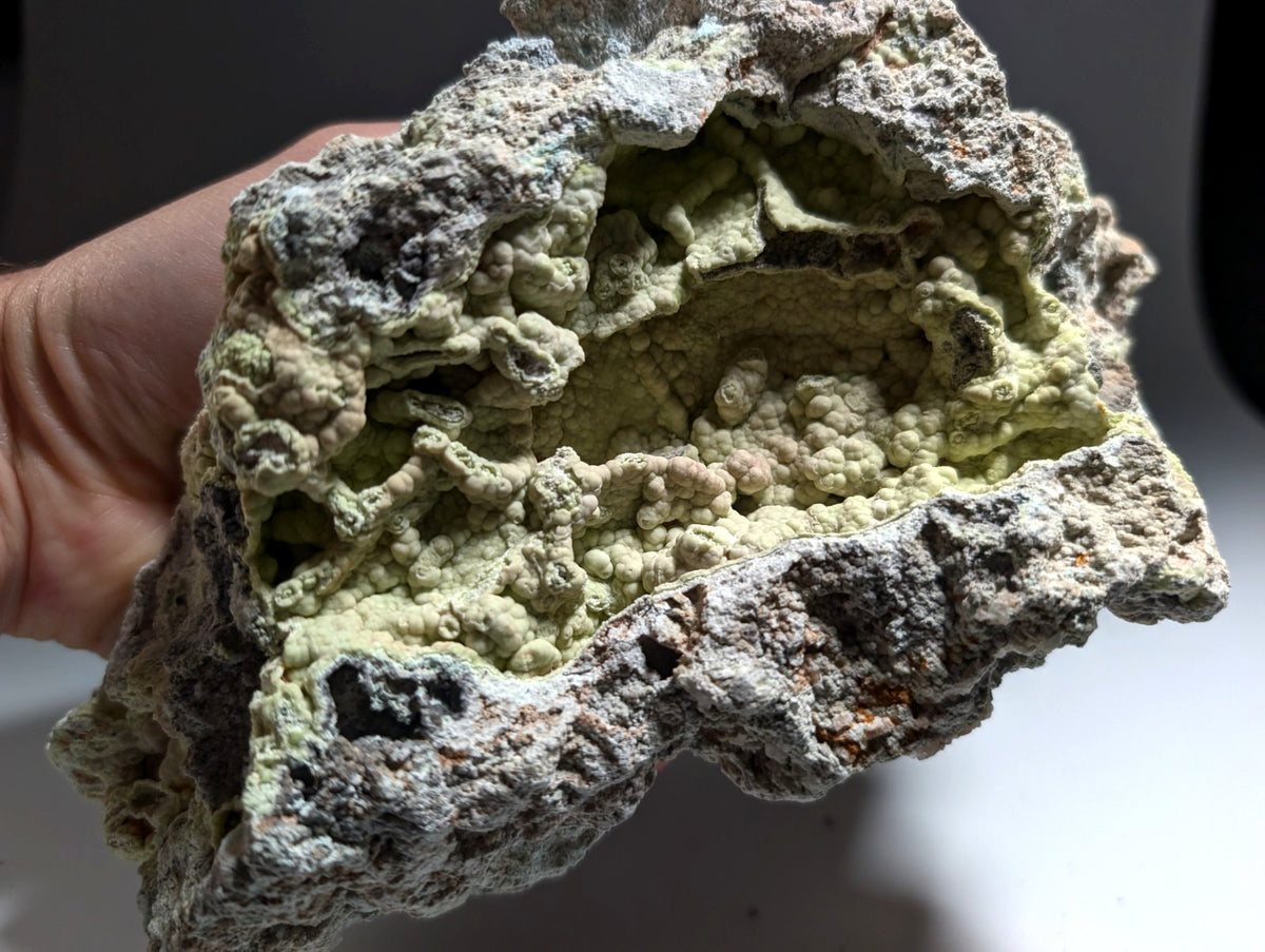 Large Yellow/Green Wavellite w/ Blue Planerite - ex Henry Delinde- Arkansas, USA