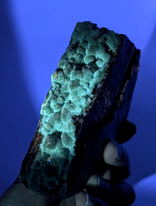UV Reactive Wavellite - Fantastic Old Stock - Mauldin Mountain, Arkansas, USA