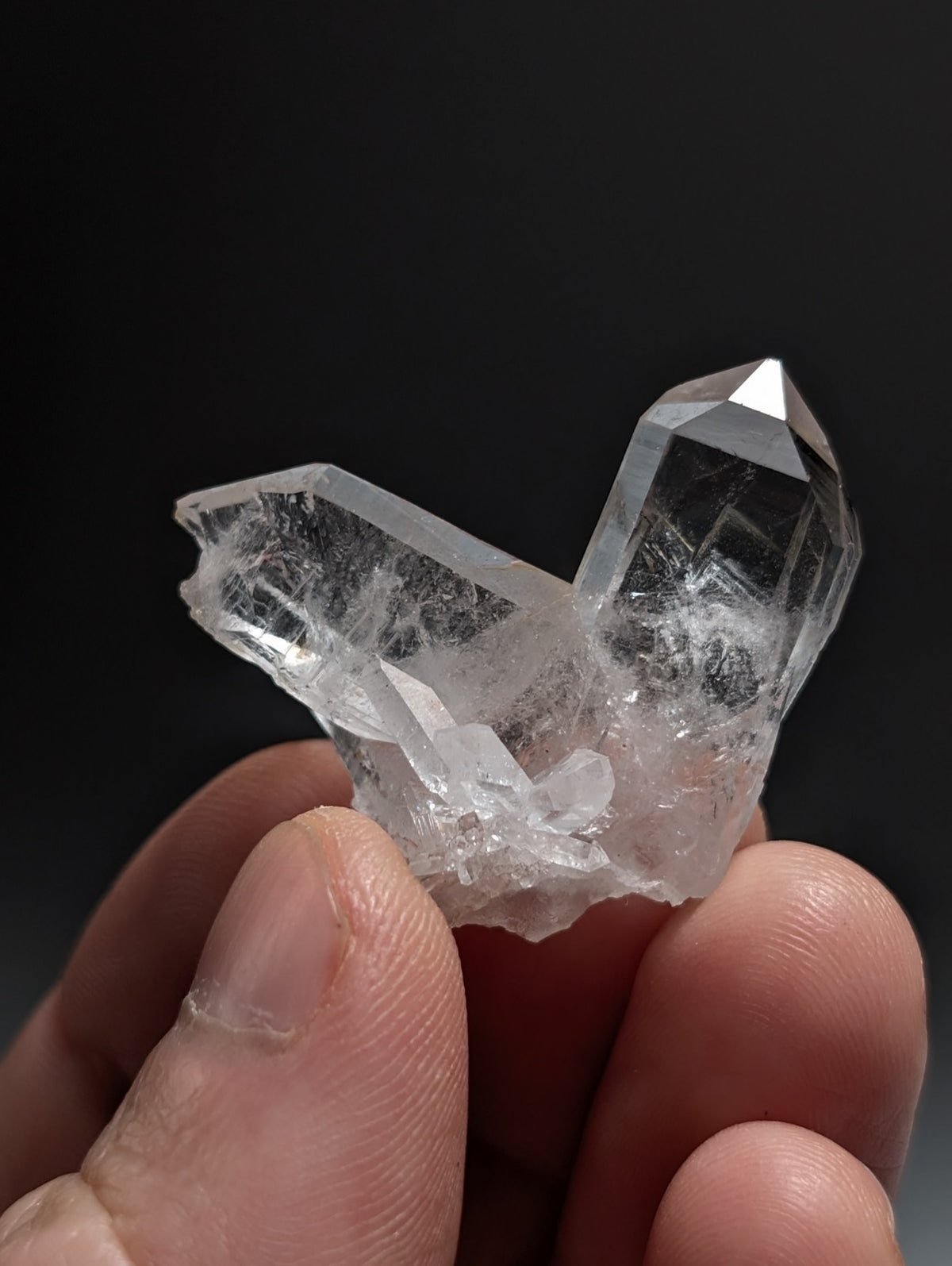 Japan Law Quartz Crystal, Collier Creek, Montgomery County, Arkansas, VERY RARE