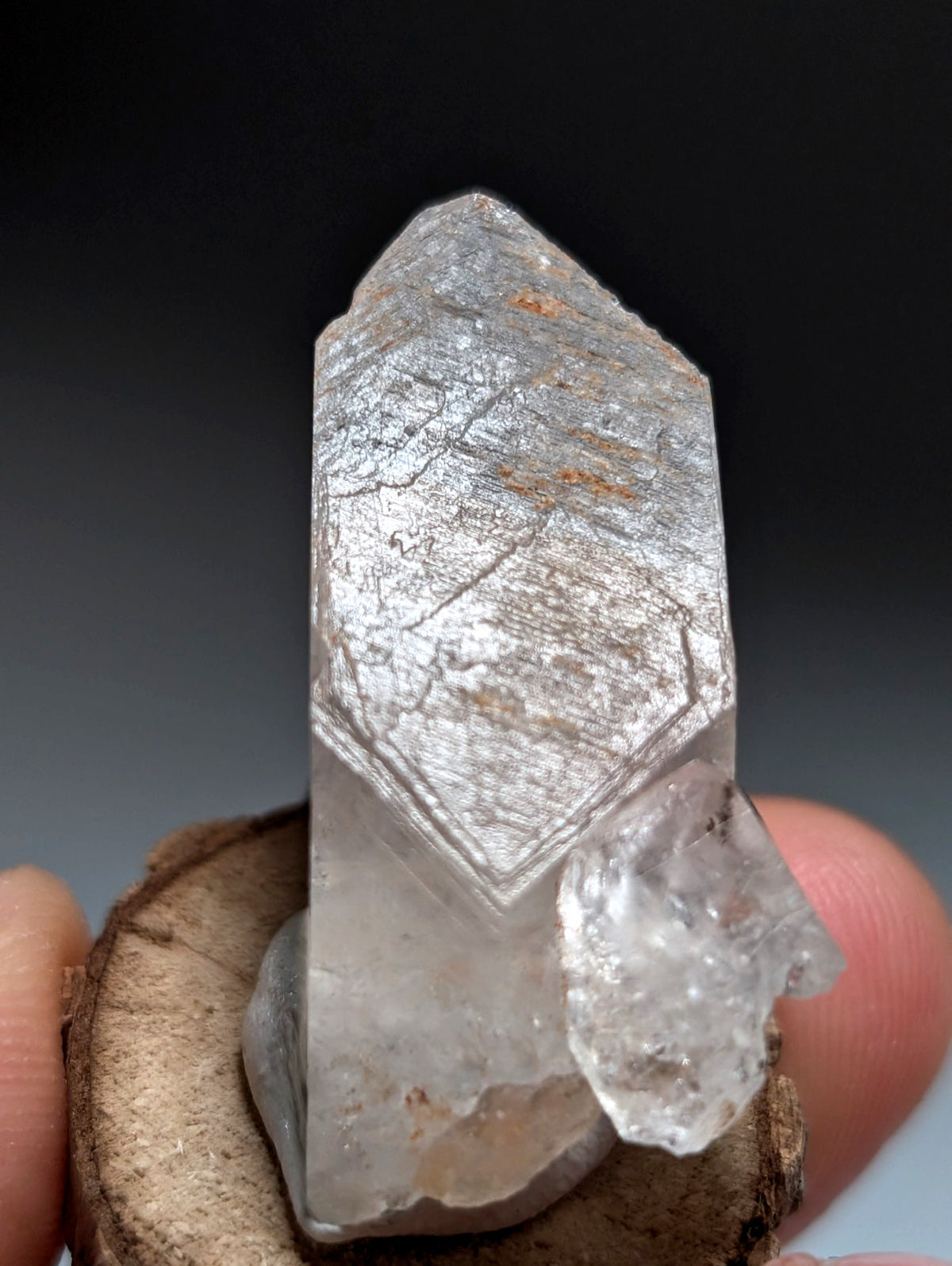 Growth Interference Quartz Crystal - Montgomery County, Arkansas, ooak, Unique