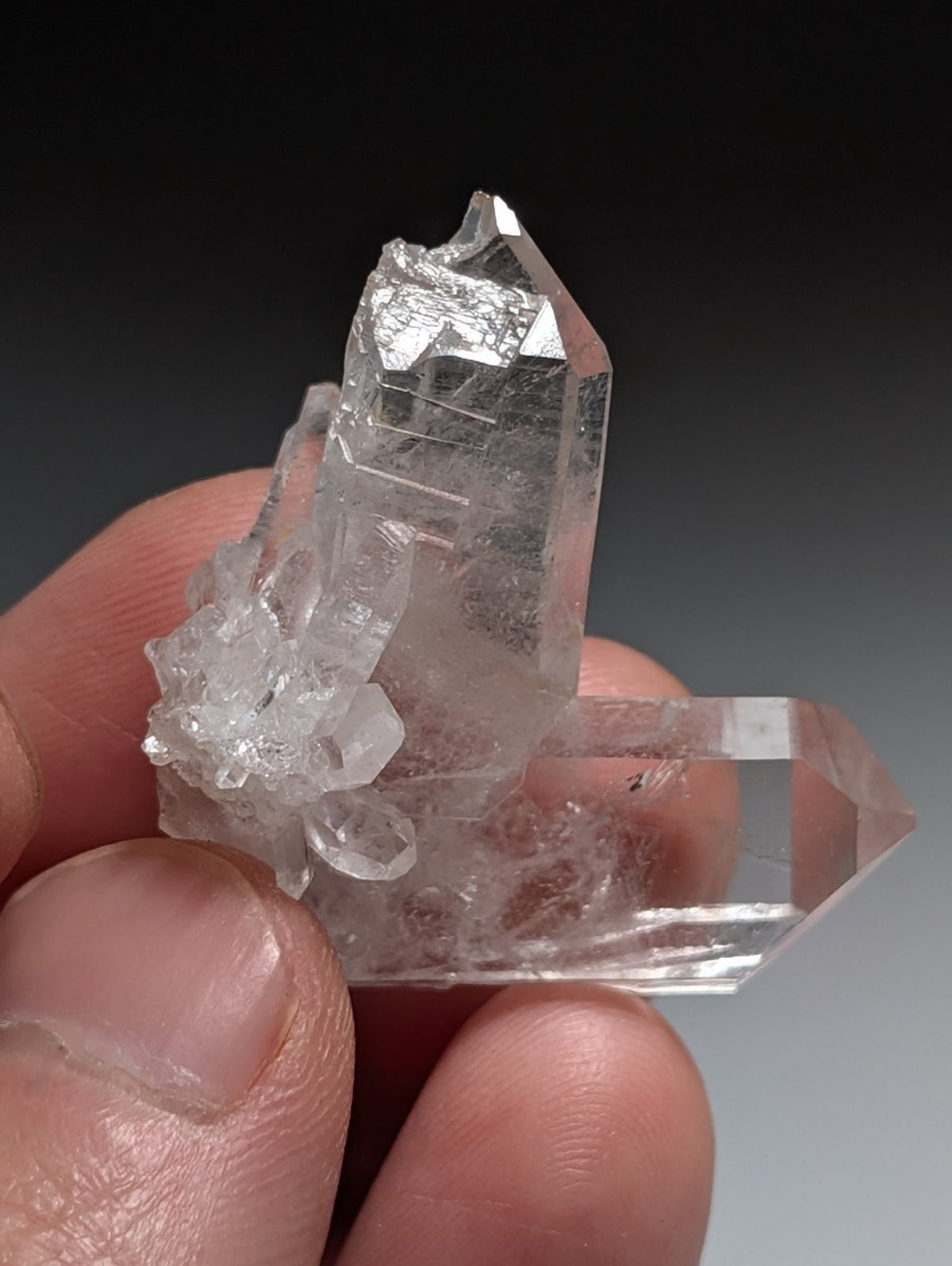 Japan Law Quartz Crystal, Collier Creek, Montgomery County, Arkansas, VERY RARE
