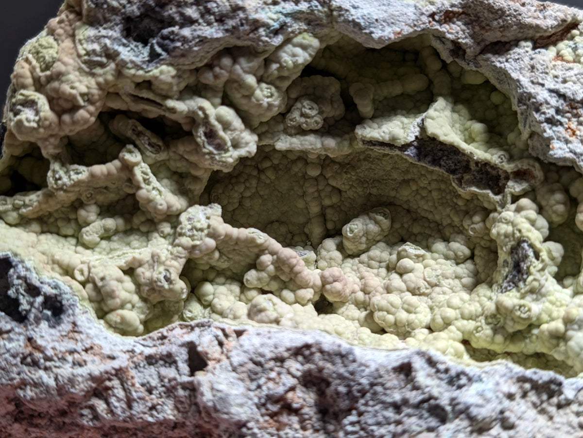 Large Yellow/Green Wavellite w/ Blue Planerite - ex Henry Delinde- Arkansas, USA