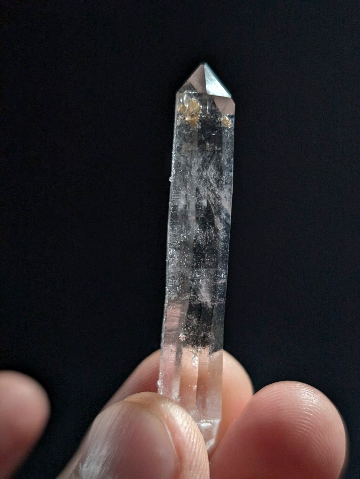 A+ RARE Quartz Crystal Point w/ Calcite inclusions, Montgomery County, Arkansas