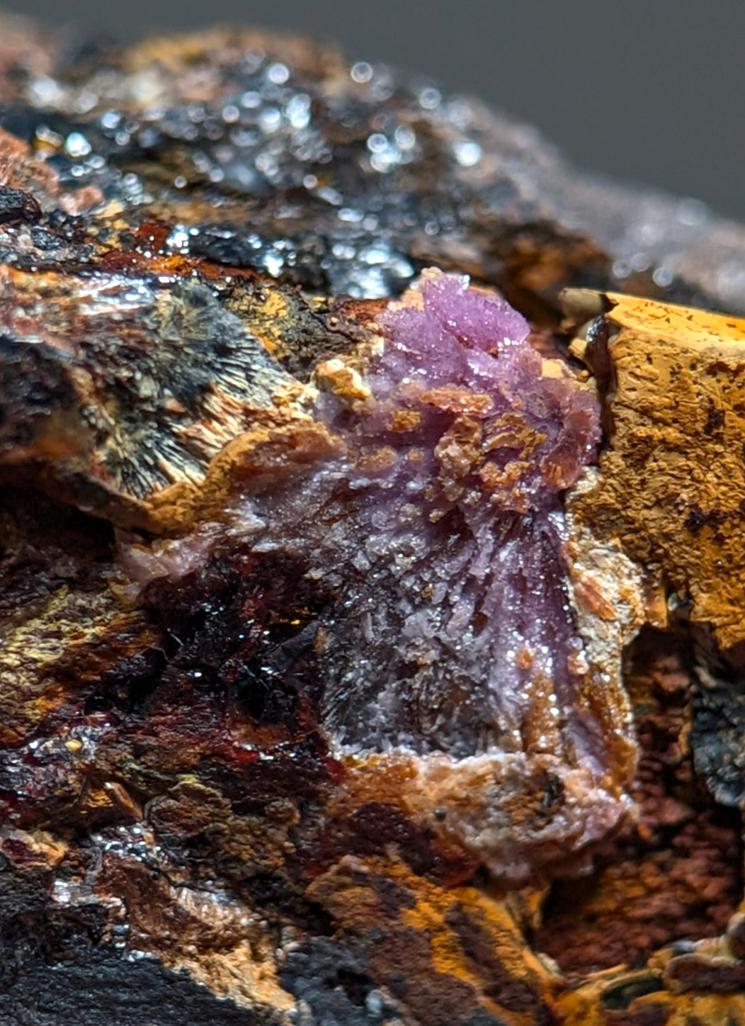 Rare Strengite + Kidwellite- Coon Creek, Polk County, Arkansas, w/ photo case