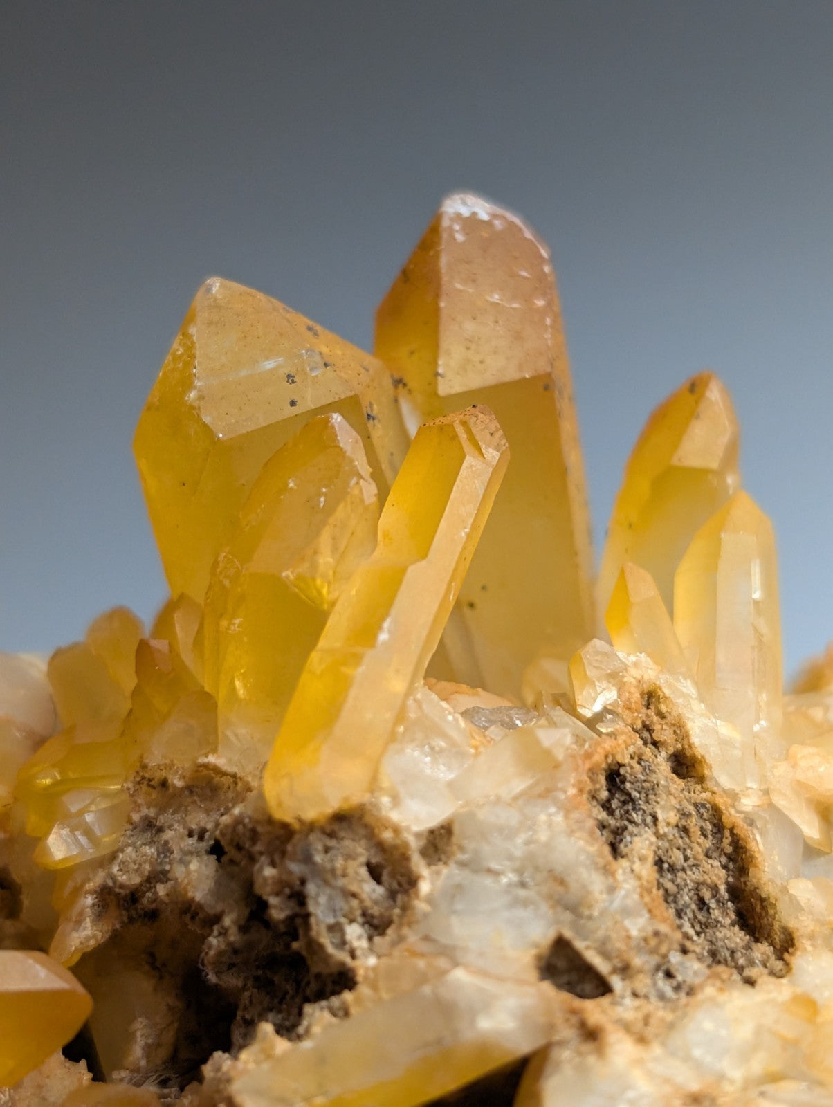 Quartz Crystal Cluster w/ natural color, Garland County, Arkansas, Beautiful!