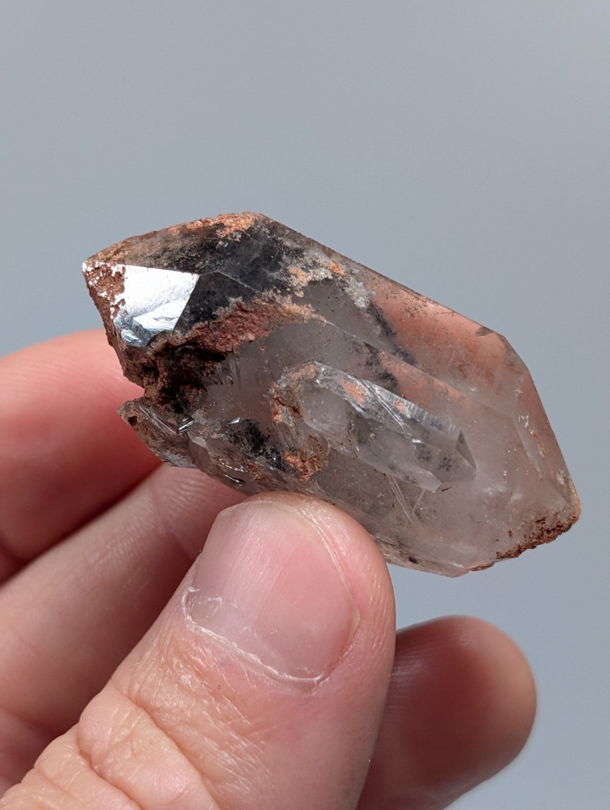 Phantom Quartz, Unique Old Stock, Montgomery County, Arkansas, Double Terminated