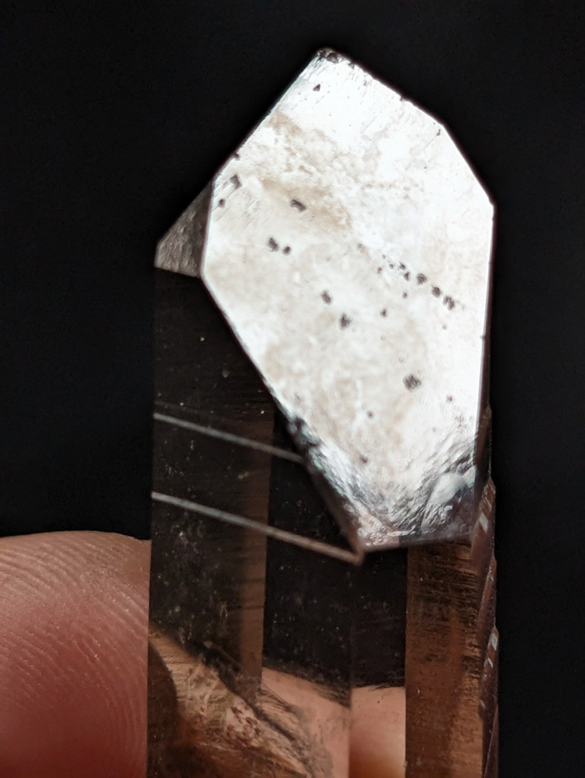 Natural Smoky Quartz Crystal w/ Very unique inclusions, Garland County, Arkansas