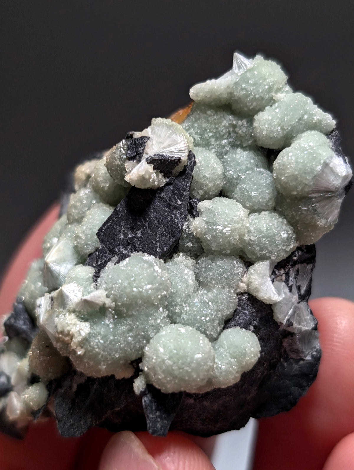 A+ UV Reactive Wavellite -Fantastic Old Stock- Mauldin Mountain, Arkansas, Rare
