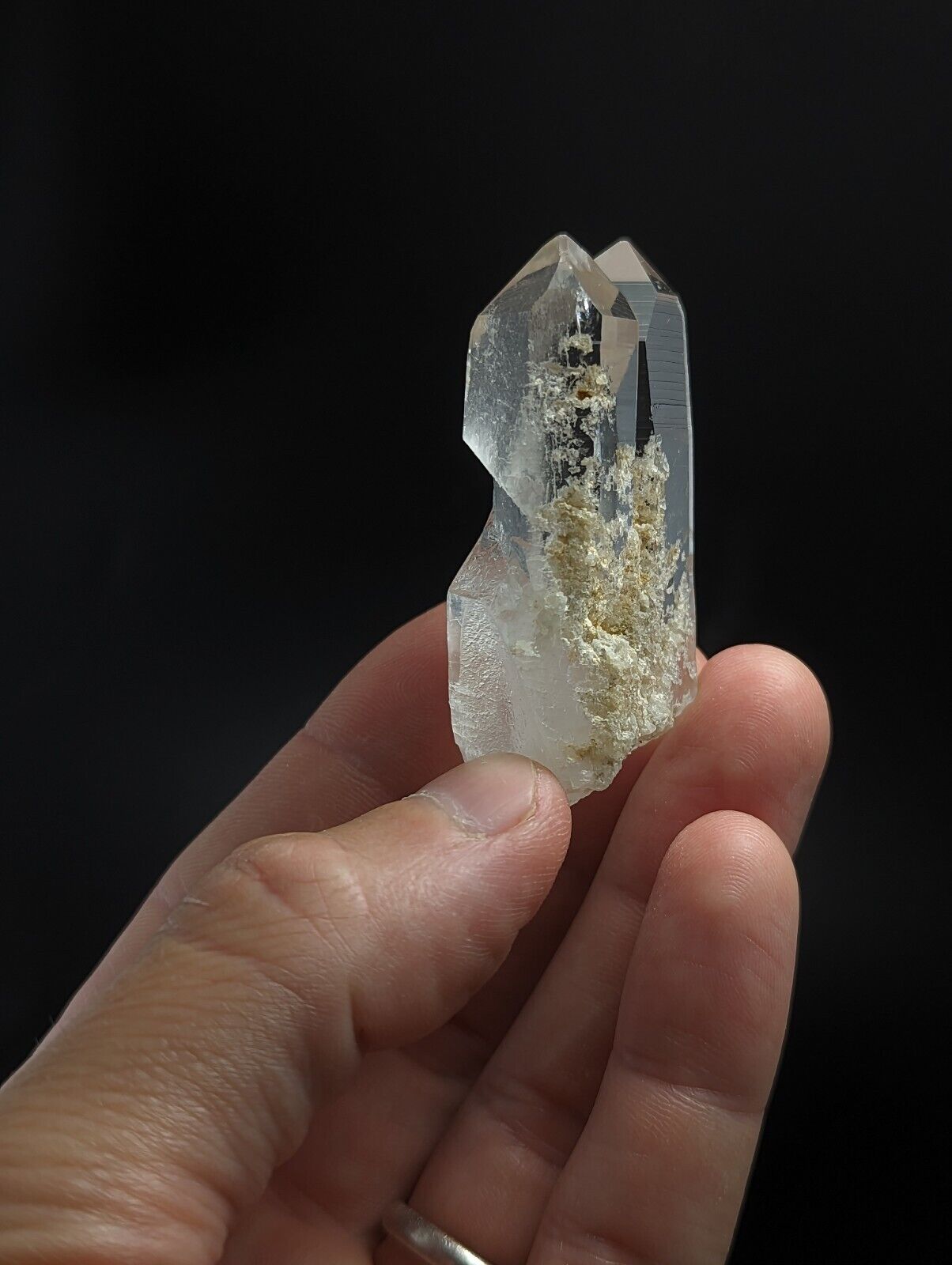 A+ Quartz Crystal, Old Stock w/ Sand inclusions, Montgomery co. Arkansas, ooak