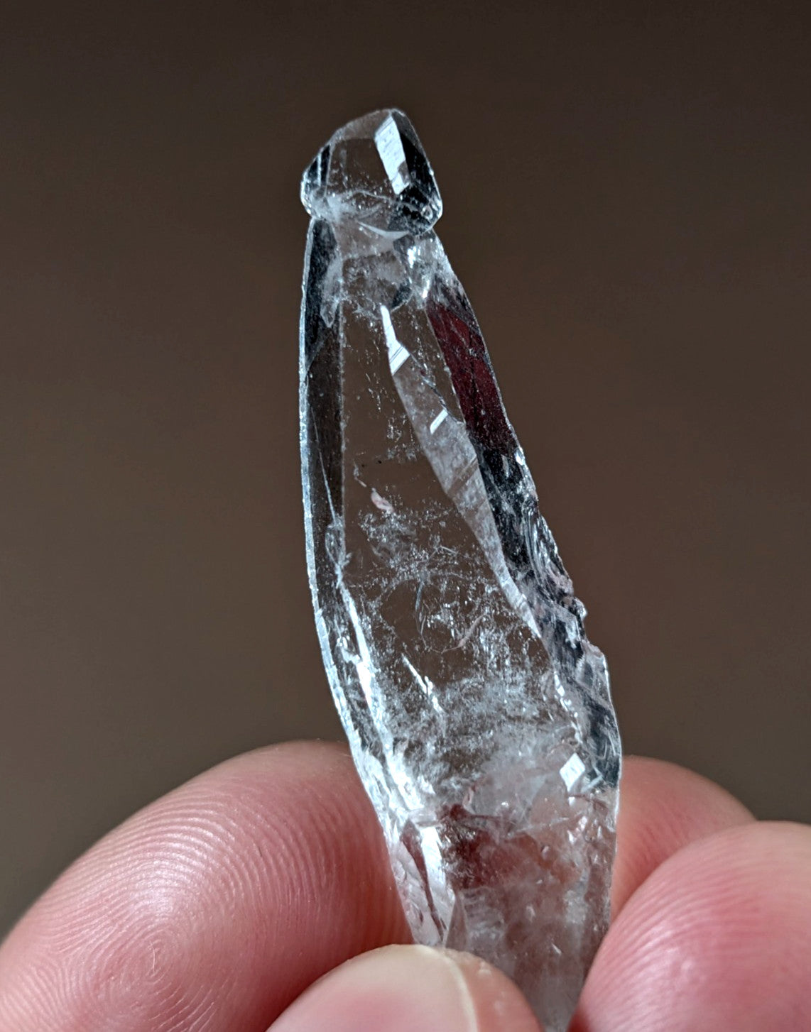 "Reverse Scepter" Quartz Crystal Point, Unique!, Garland County, Arkansas, USA
