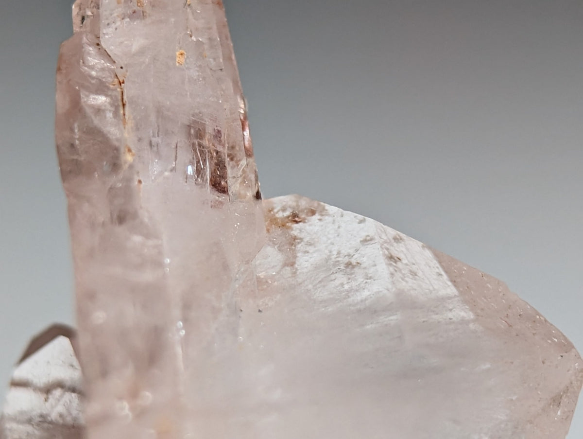 Faden Quartz, w/ Unique Growth, Montgomery County, Arkansas, + wood base