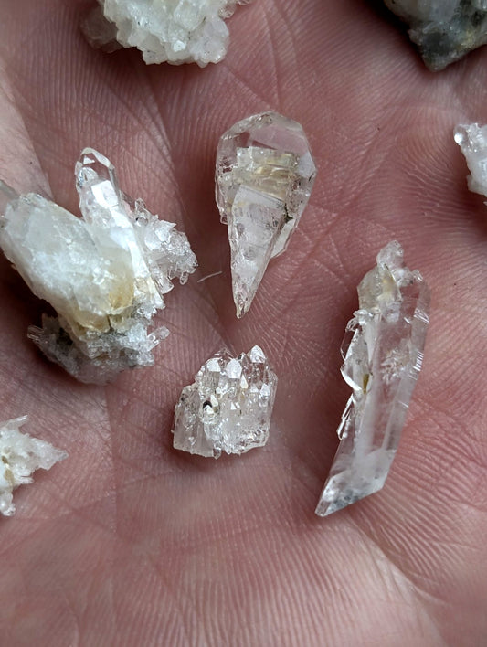 Small Solution Quartz + Cookeite, OOAK Set of x10, Saline County, Arkansas