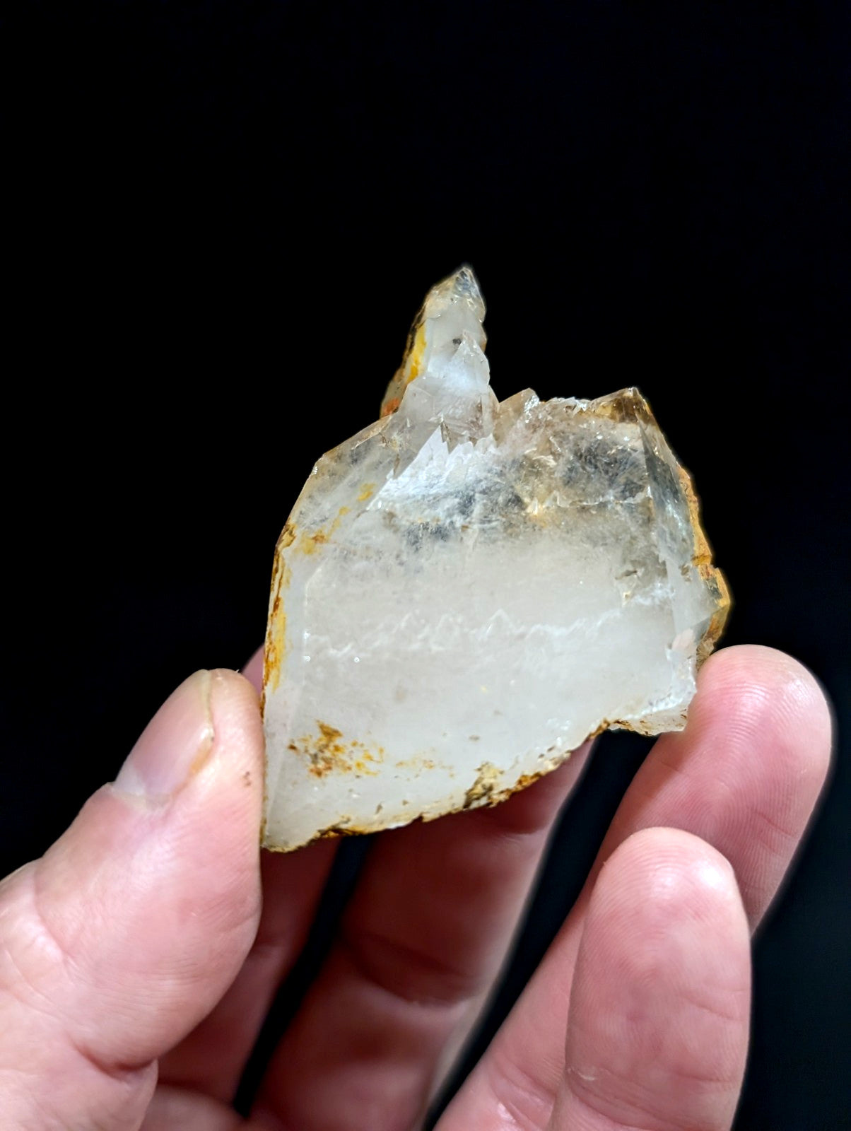 Unique Etched Quartz Crystal Point, Old Stock, Saline County, Arkansas