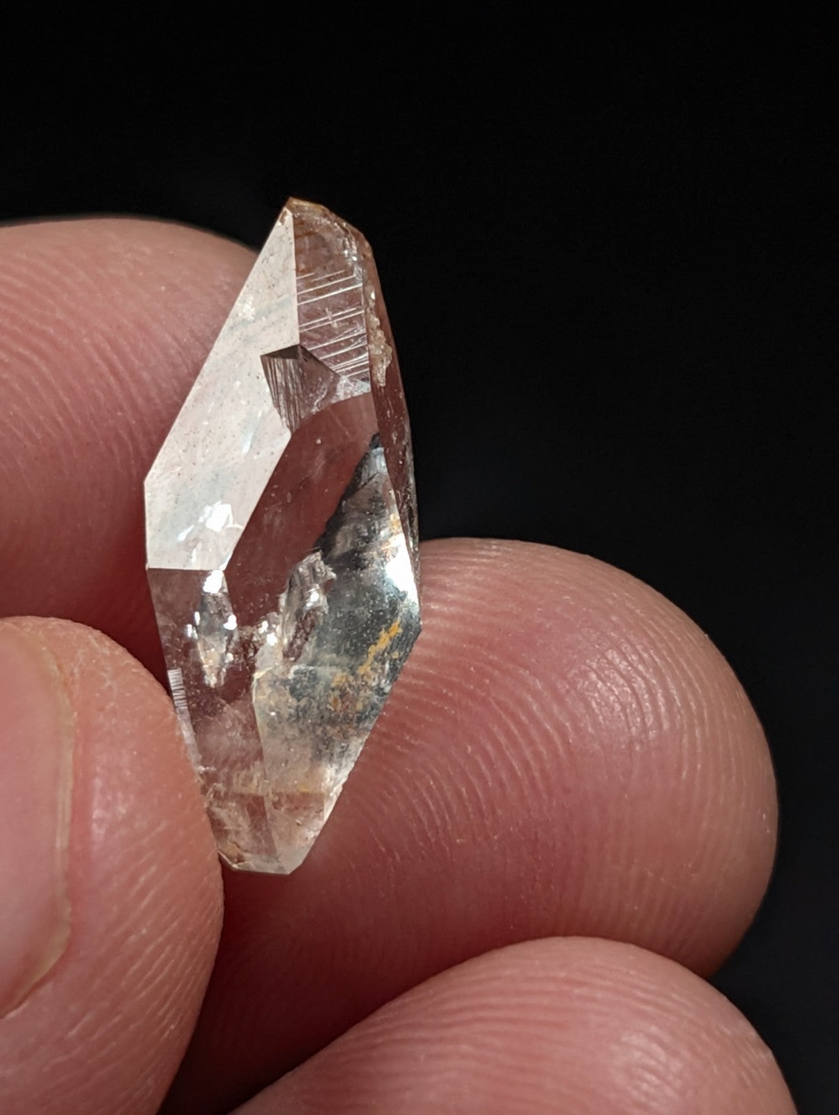 Set of 3 Arkansas Quartz Crystals, DT Arkimers, Garland County, Unique & OOAK