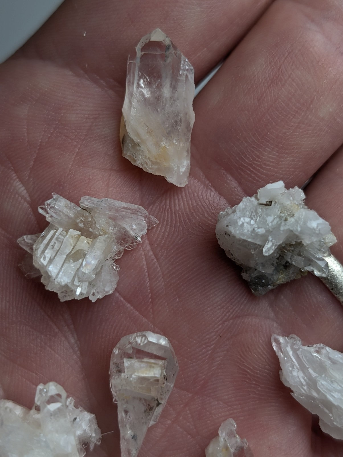Small Solution Quartz + Cookeite, OOAK Set of x10, Saline County, Arkansas