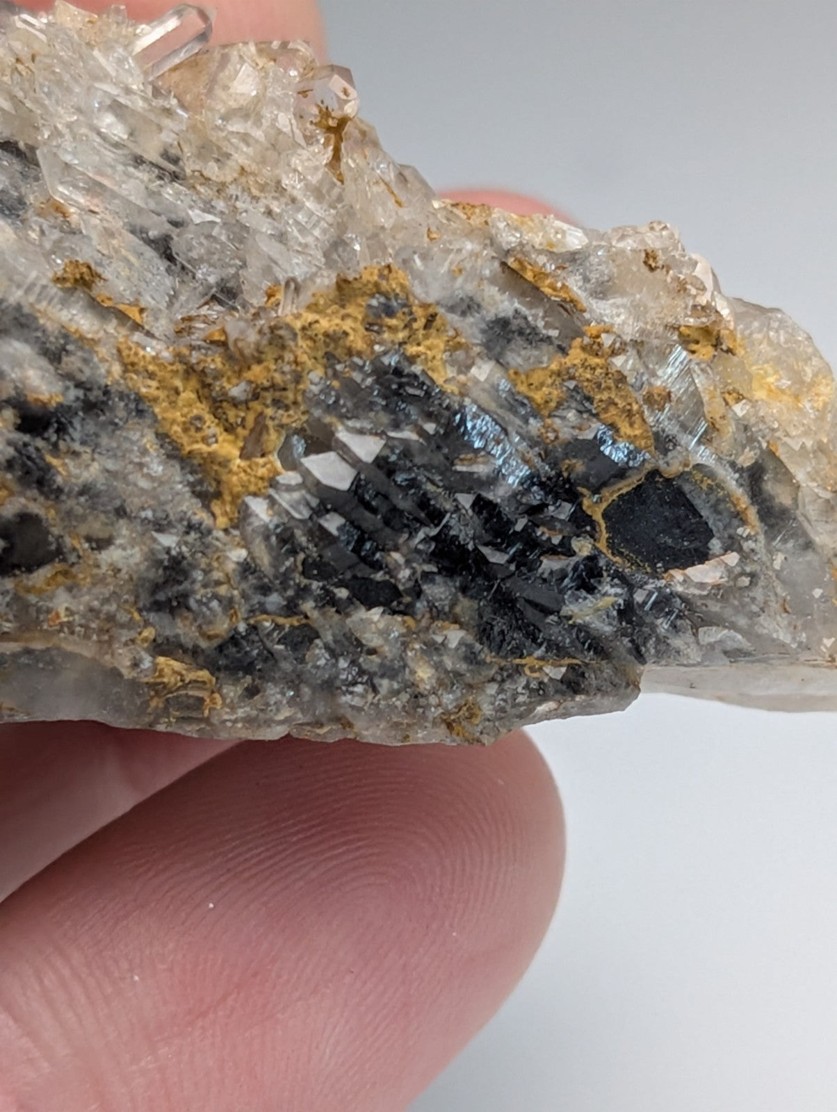 Unique Quartz Crystal with Nacrite Inclusions, Montgomery County, Arkansas, USA