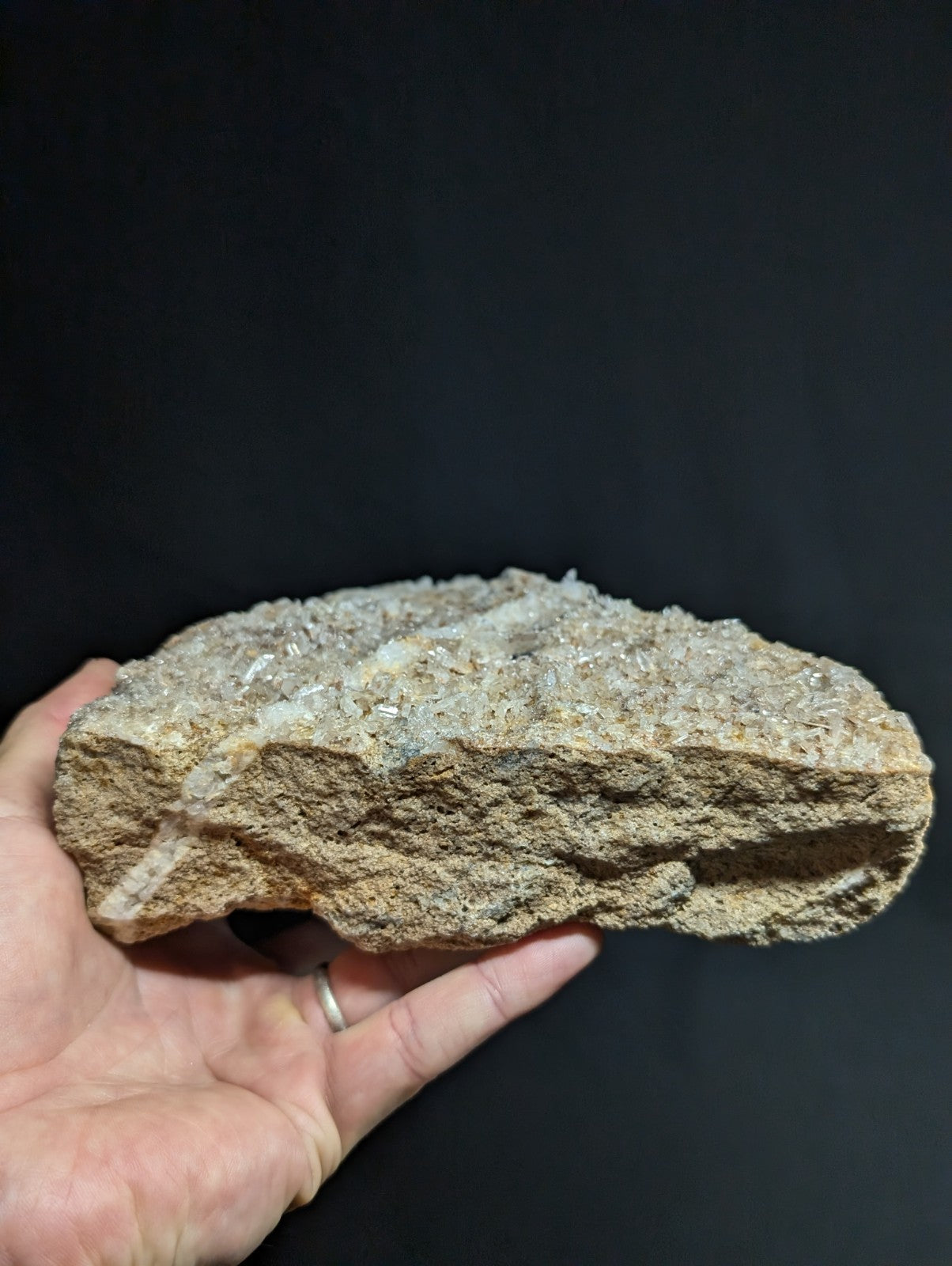 Large Faden Quartz Crystal Cluster, Old Stock, Montgomery County, Arkansas, ooak