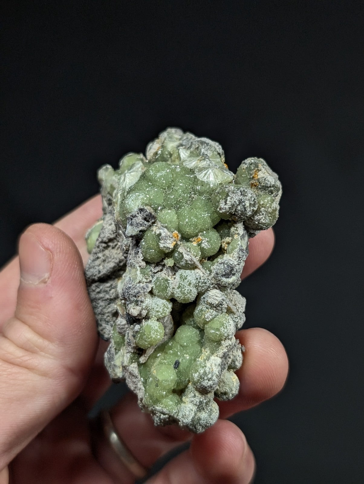A+ Green Wavellite - Fantastic Old Stock - Mauldin Mountain, Arkansas, USA