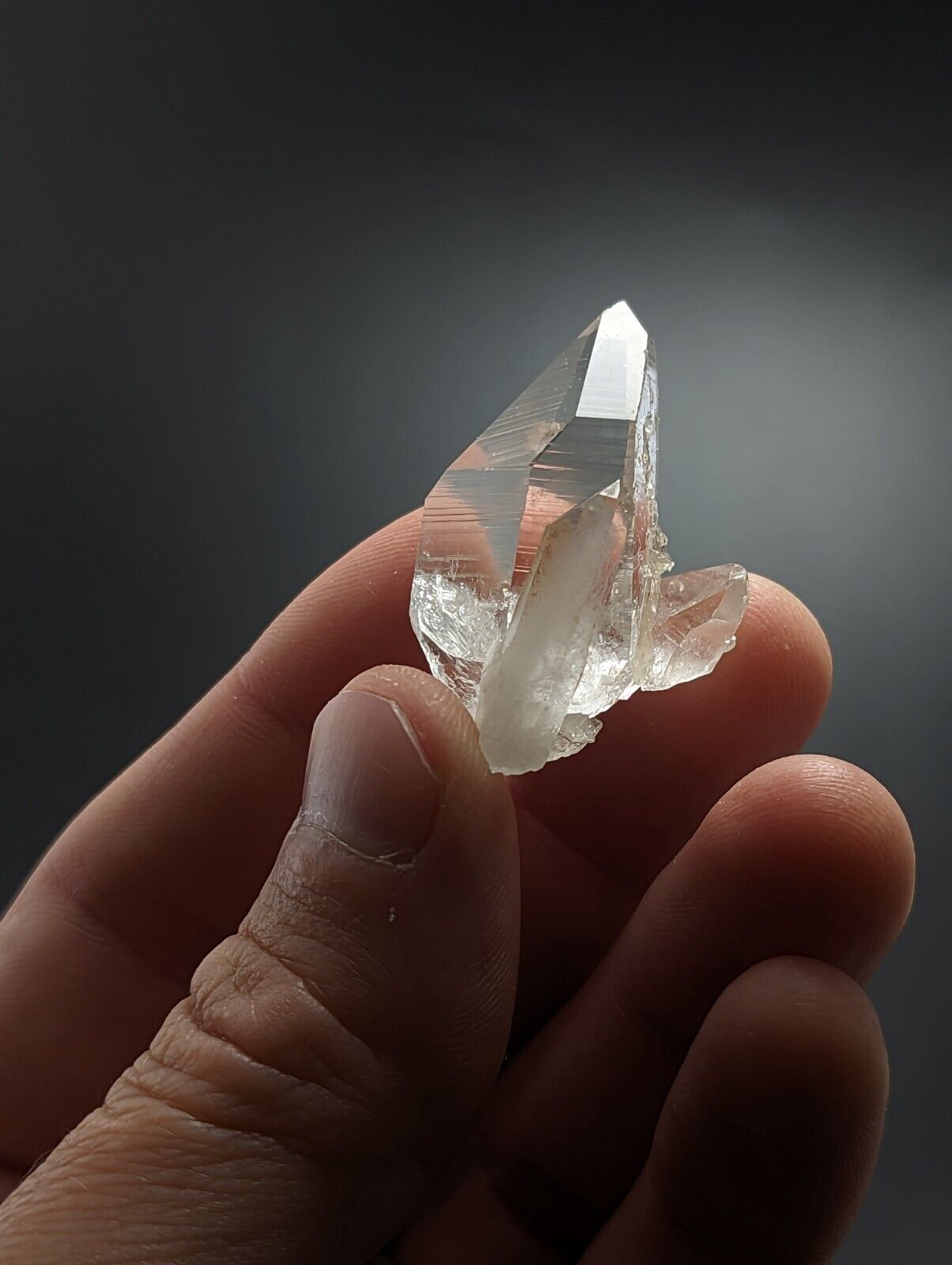 Optical Quartz Crystal w/ crystal inclusions - Montgomery County, Arkansas, ooak