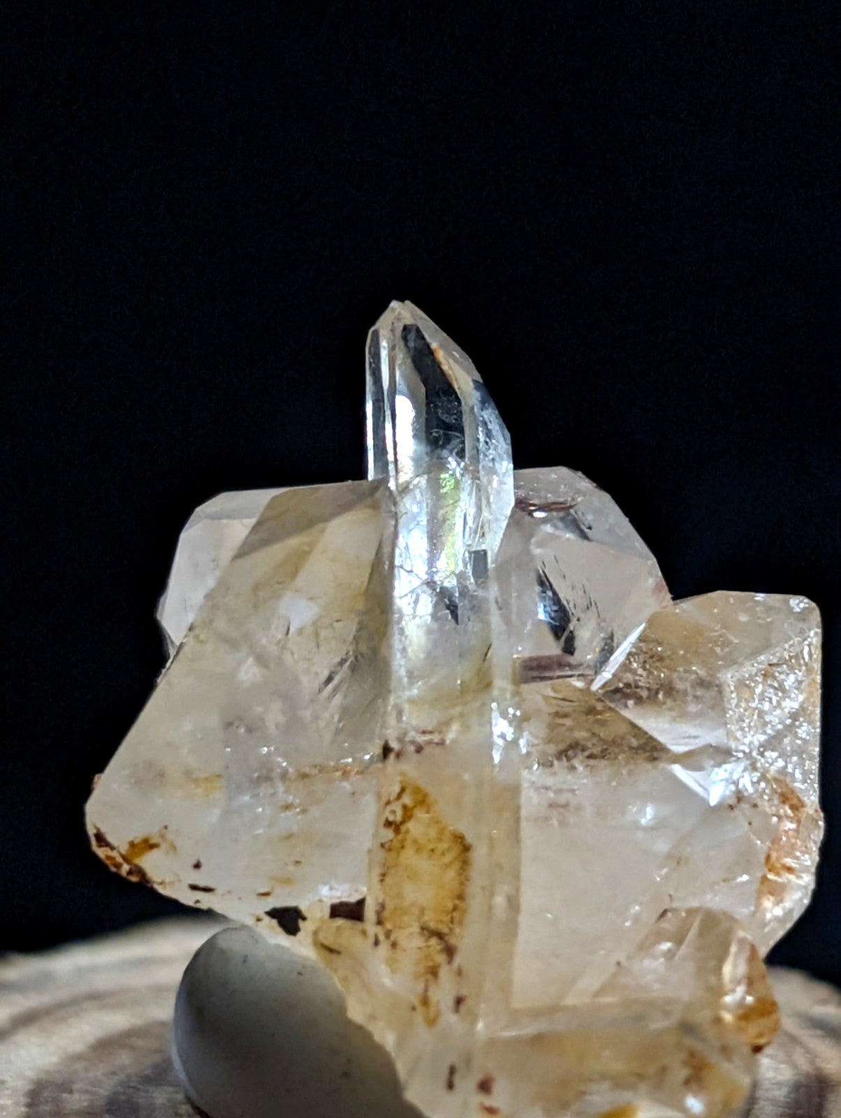 A+ Unique Quartz Crystal Cluster, Montgomery County, Arkansas, w/ base