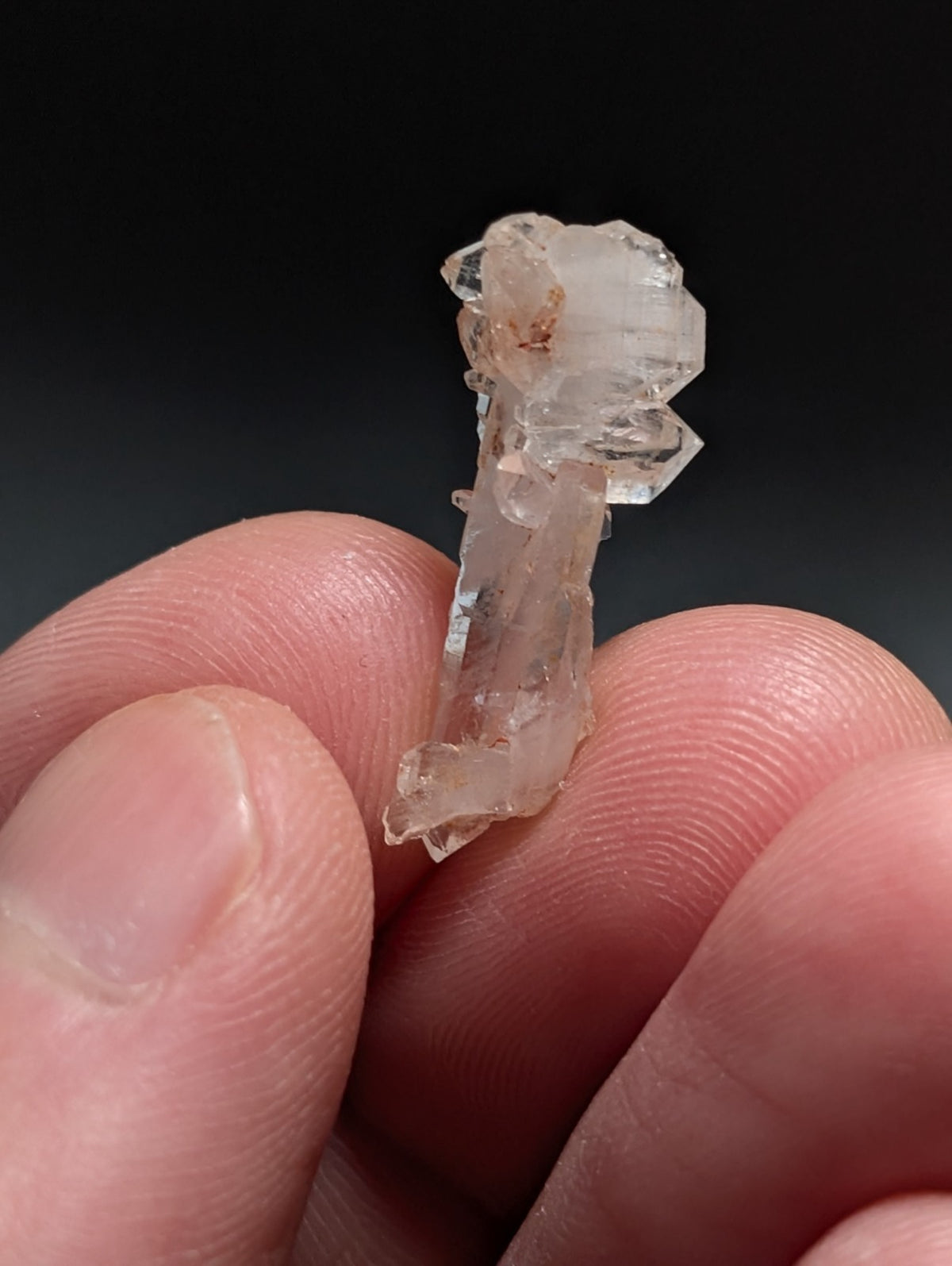Set of 3 Faden Quartz Crystals, Montgomery County, Arkansas, USA, OOAK/Unique!