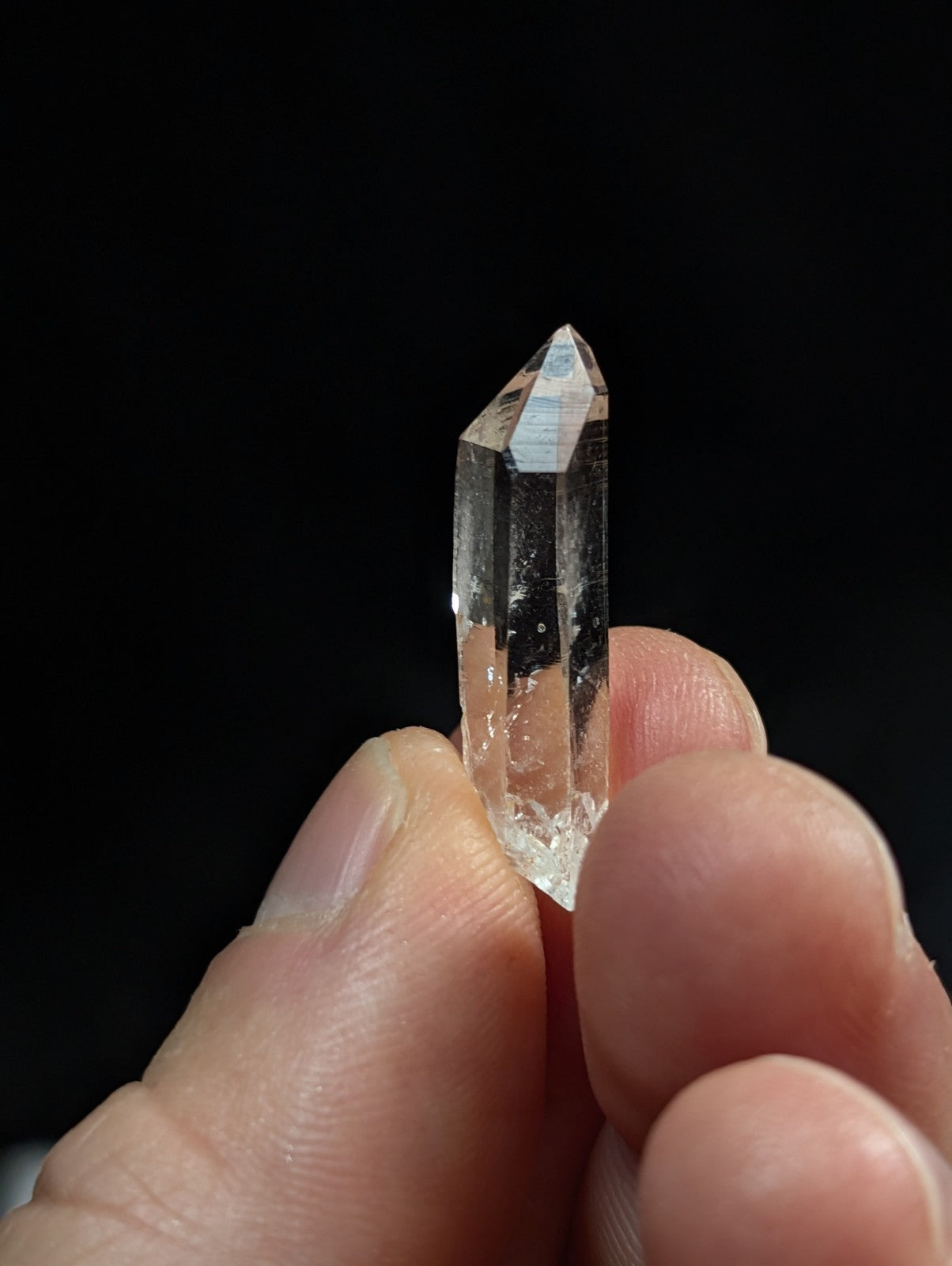 Set of 3 Arkansas Quartz Crystals w/excellent clarity, Unique & OOAK variety set