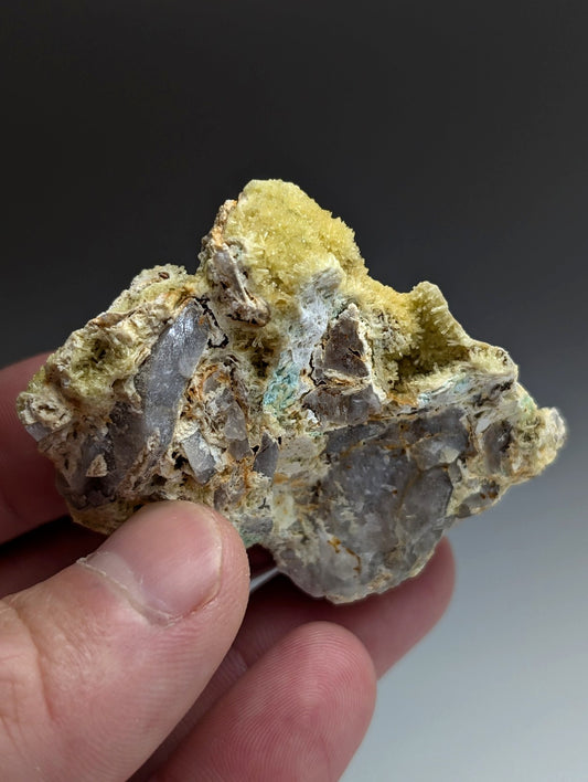 Wavellite with Variscite - Rare Old Stock - Polk County, Arkansas, Super Unique
