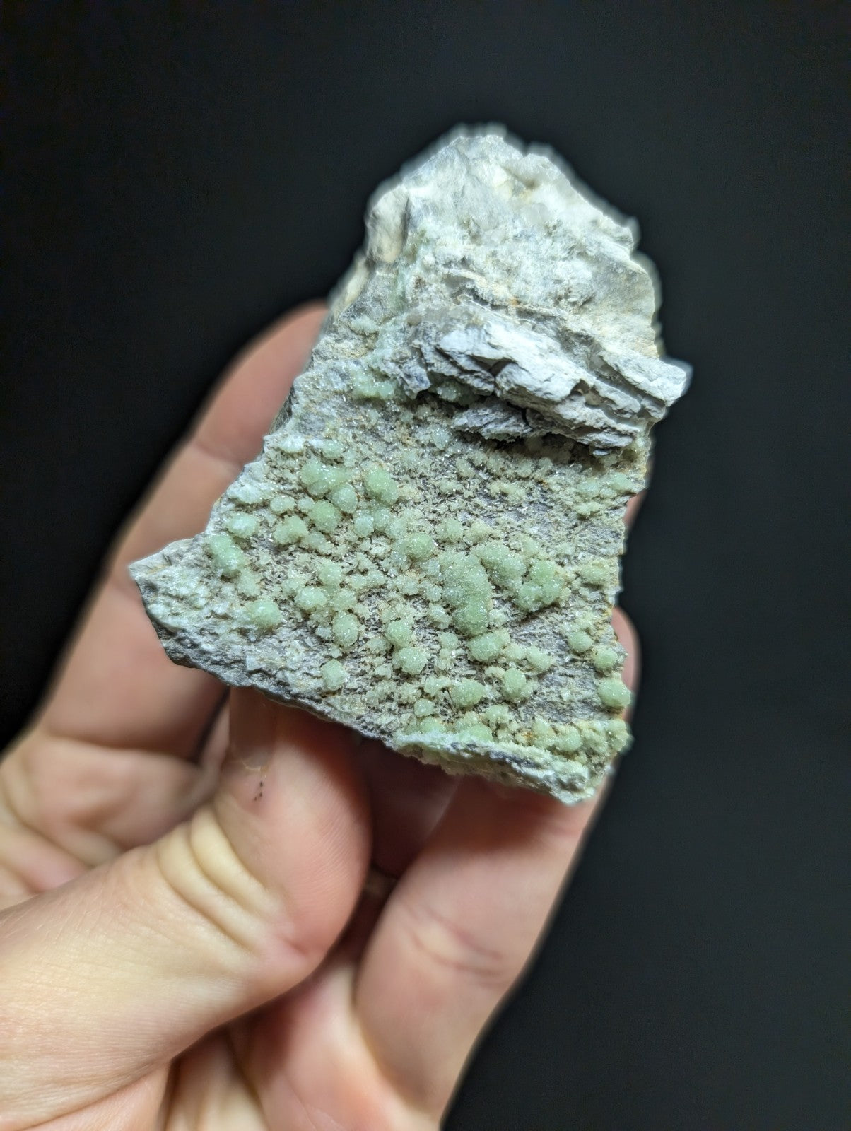 Green Wavellite on chert- Fantastic Old Stock - Mauldin Mountain, Arkansas, ooak