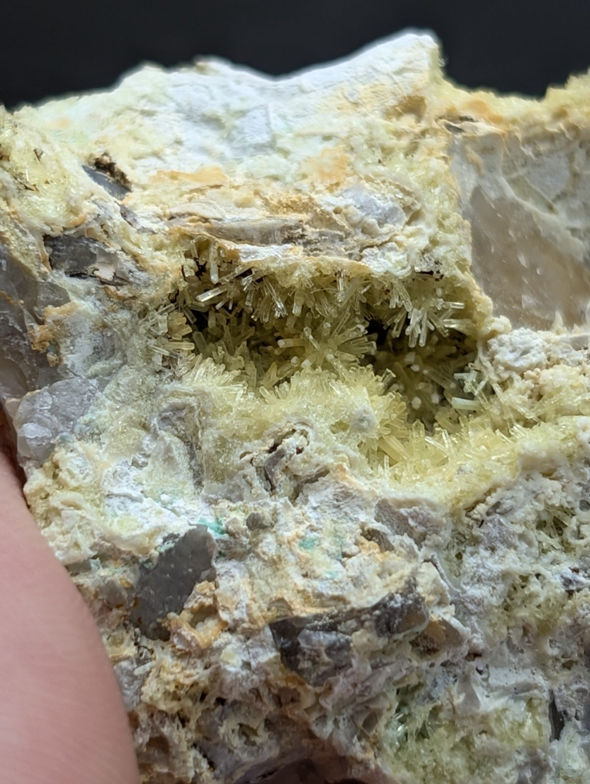 Wavellite with Variscite - Rare Old Stock - Polk County, Arkansas, Super Unique