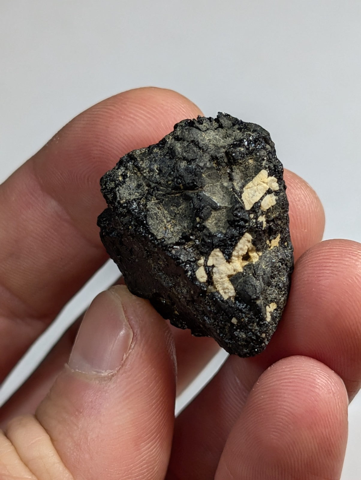 Garnet + Magnetite + Mica, OOAK set of 3, Magnet Cove, Arkansas,Unique Old Stock