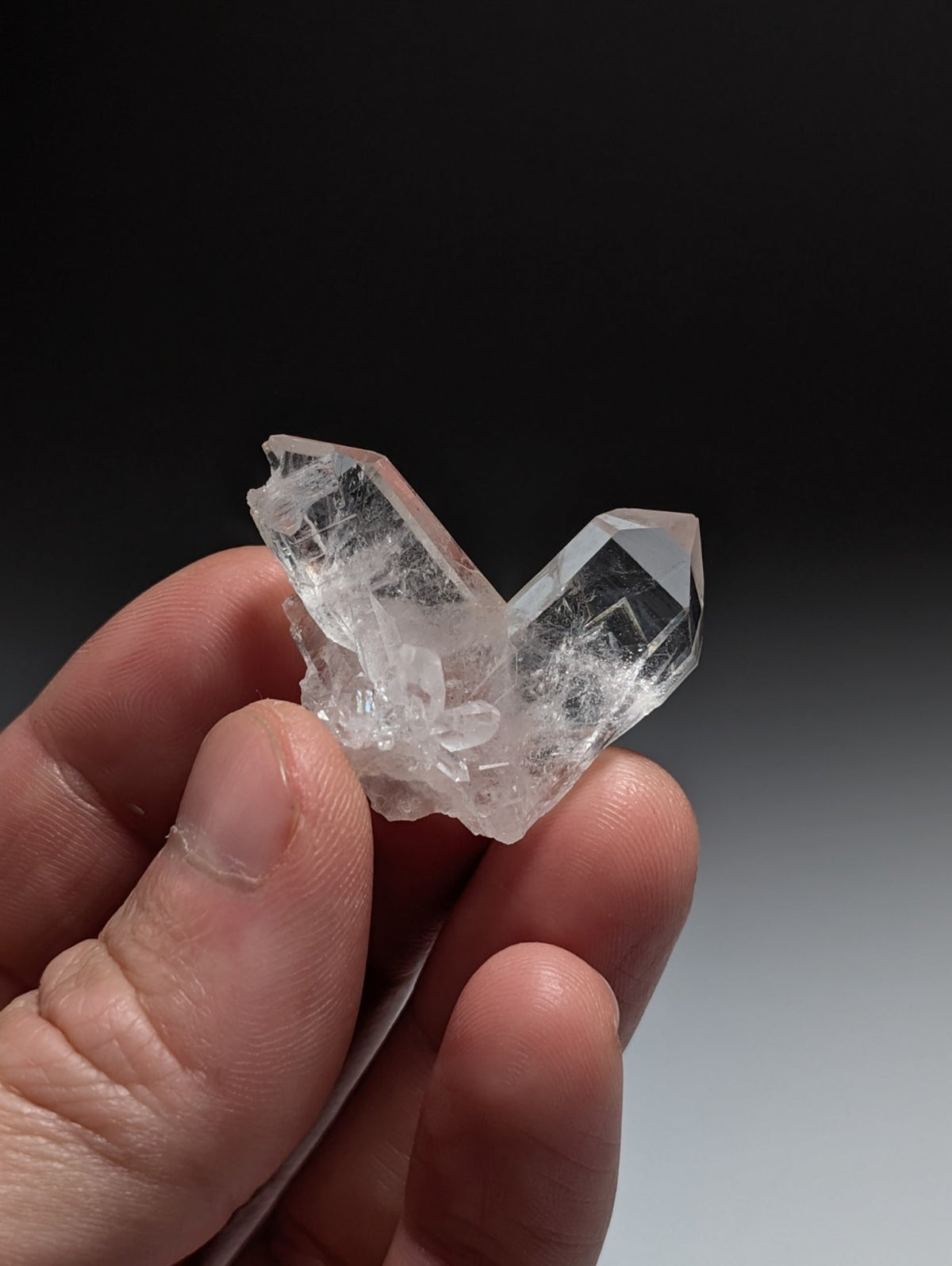 Japan Law Quartz Crystal, Collier Creek, Montgomery County, Arkansas, VERY RARE