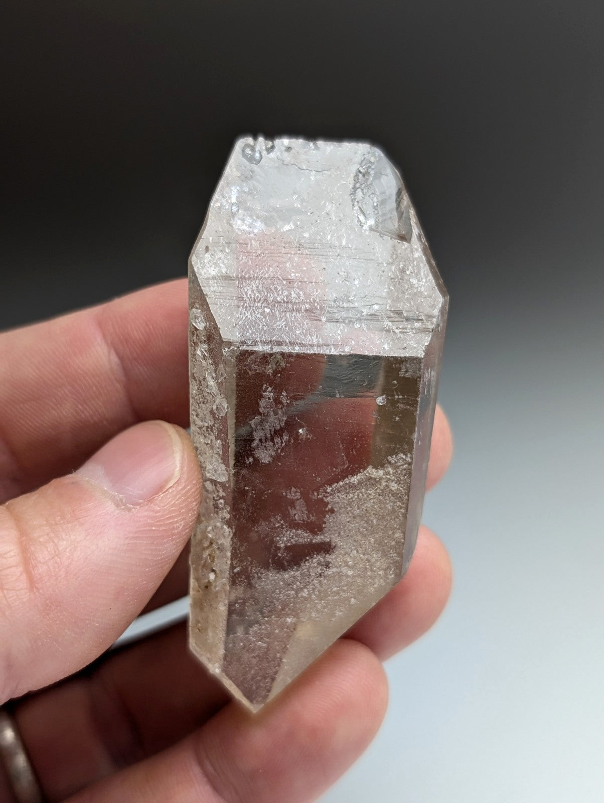 Natural Smoky Quartz Crystal w/ Very unique inclusions, Garland County, Arkansas