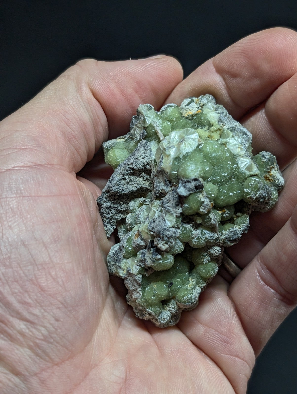 A+ Green Wavellite - Fantastic Old Stock - Mauldin Mountain, Arkansas, USA