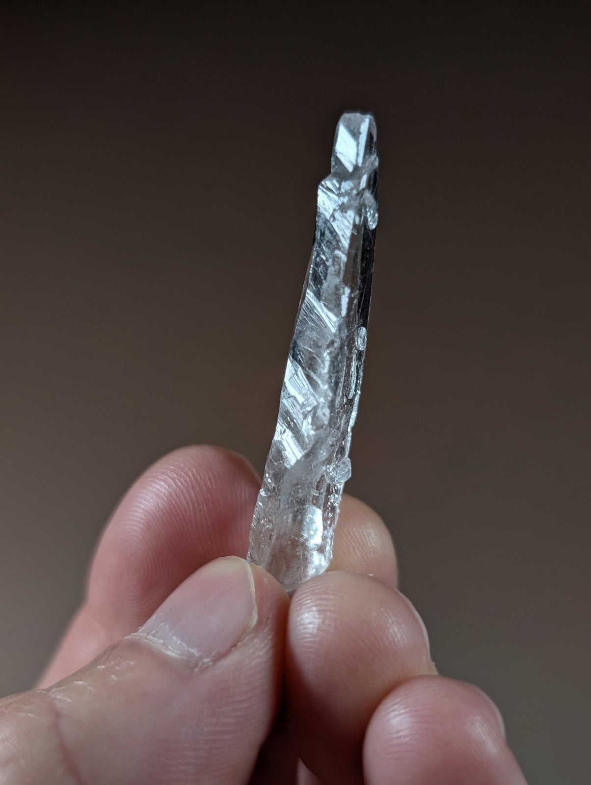 "Reverse Scepter" Quartz Crystal Point, Unique!, Garland County, Arkansas, USA
