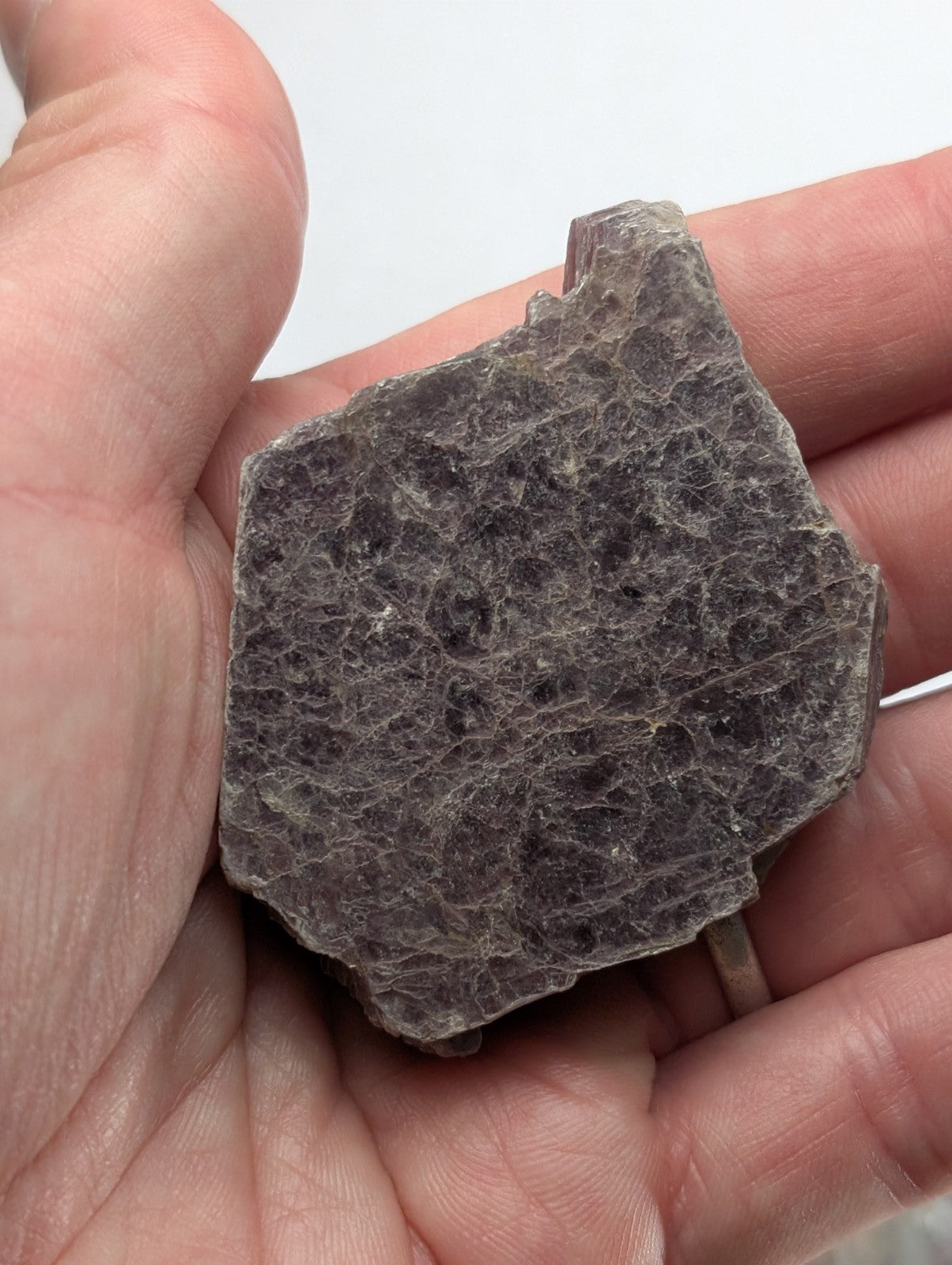 Amethyst, Tourmaline, Apatite, Pyrophyllite, Lepidolite, Flat of 9 OOAK Minerals