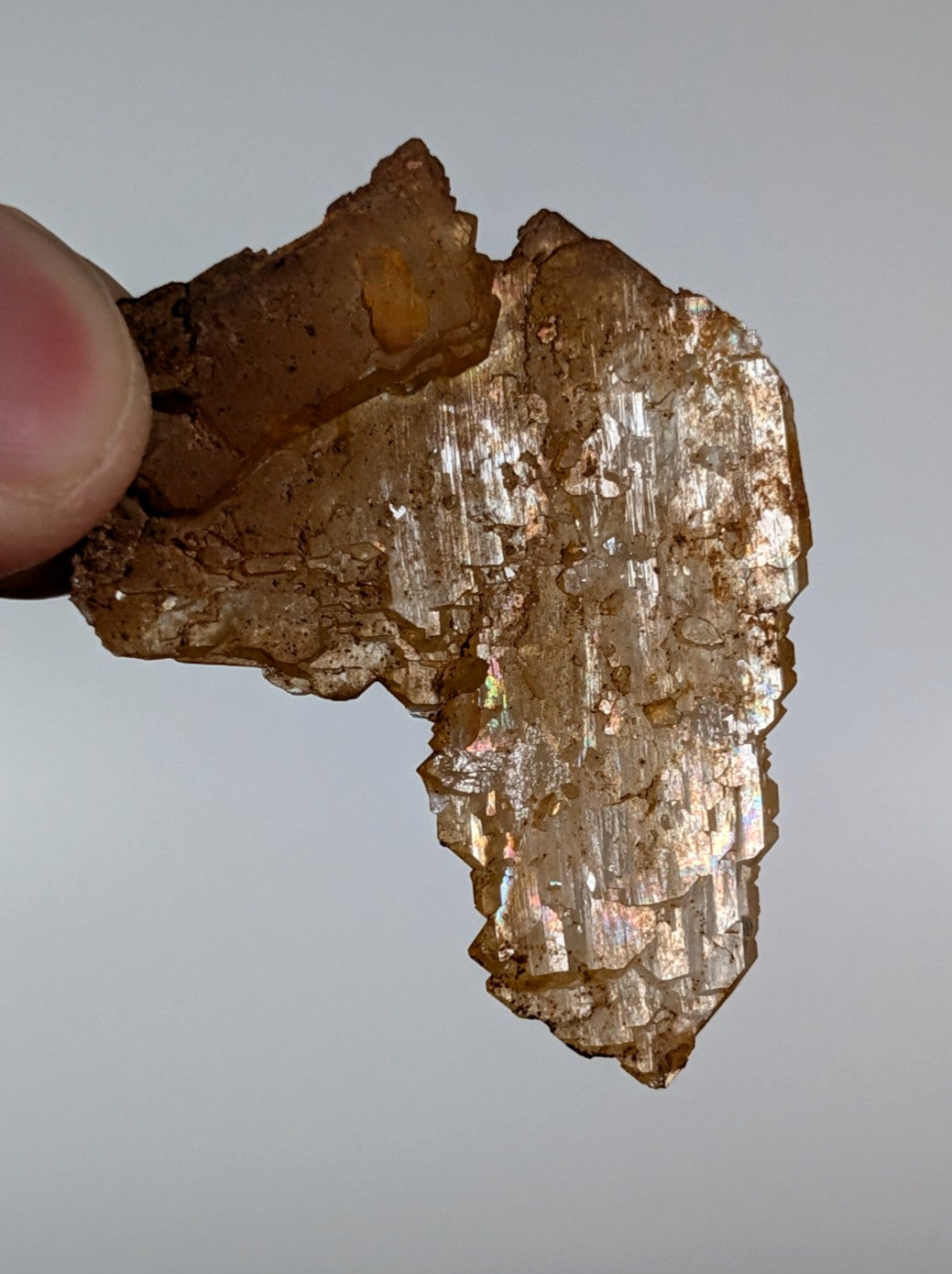 Rare Faden Sheet Quartz Crystal w/ Rainbows, Garland County, Arkansas, USA, A+