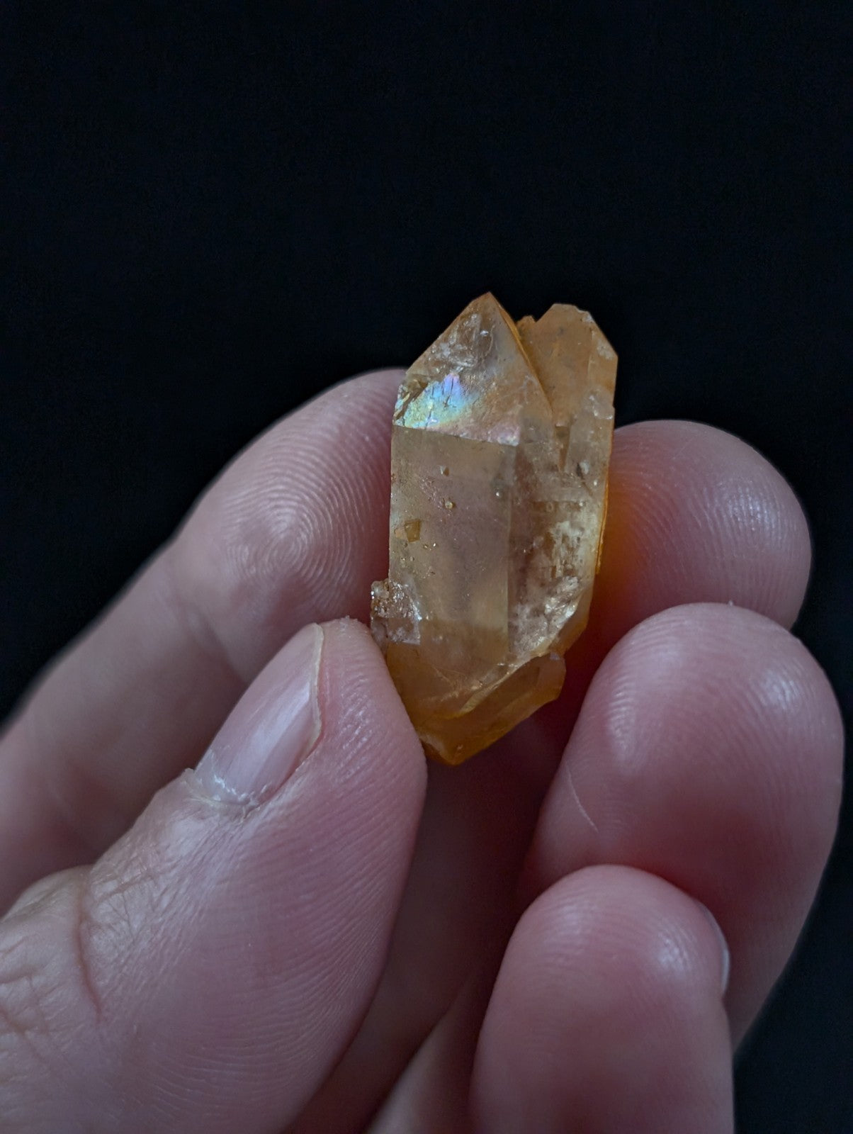 Unique Quartz w/ natural Rainbow Iridescence, Garland County, Arkansas, USA, A+